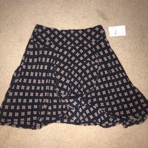 New York Hi-Lo black raven combo Mini skirt